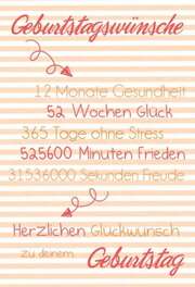 Doppelkarte "Geburtstagswünsche" - Geburtstag Doppelkarte "Geburtstagswünsche" - Geburtstag