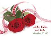 Postkarten: Alles Liebe und Gute, 4 Stück Postkarten: Alles Liebe und Gute, 4 Stück
