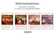 Postkartenserie Weihnachten: Kerzen, 12 Stück Postkartenserie Weihnachten: Kerzen, 12 Stück
