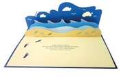 Spuren im Sand - 3D-Pop-up-Faltkarte Spuren im Sand - 3D-Pop-up-Faltkarte