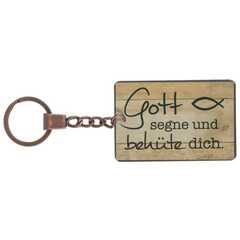 Schlüsselanhänger Vintage "Gott segne und behüte dich"
