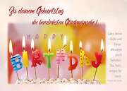 Postkarten Geburtstag, 6 Stück Postkarten Geburtstag, 6 Stück