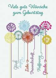 Postkarten: Viele gute Wünsche zum Geburtstag, 12 Stück Postkarten: Viele gute Wünsche zum Geburtstag, 12 Stück