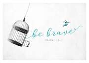 Postkarte - Be brave Postkarte - Be brave