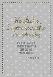 Faltkarte - Geburtstag 4.Mose 6,25 Faltkarte - Geburtstag 4.Mose 6,25