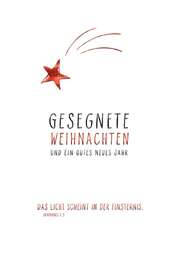 Faltkarte - Weihnachten Joh. 1,5 Faltkarte - Weihnachten Joh. 1,5