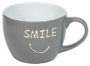 Tasse XL "smile" - grau/weiß Tasse XL "smile" - grau/weiß