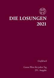 Losungen 2021 rot, Großdruck Losungen 2021 rot, Großdruck
