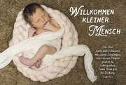 Faltkarte: Willkommen kleiner Mensch Faltkarte: Willkommen kleiner Mensch