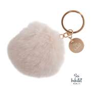 Schlüsselanhänger "Puschel" beige Schlüsselanhänger "Puschel" beige
