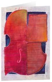 Andreas Felger - Kunstkarten "Rote Violine" - 5 Stk Kunstkarten "Rote Violine" - 5 Stk