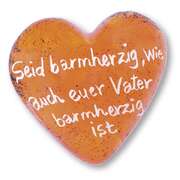 Jahreslosung 2021 - Handschmeichler "Herz" orange Jahreslosung 2021 - Handschmeichler "Herz" orange