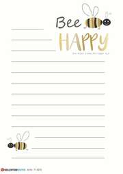 Notizblock A6 - Bee Happy Notizblock A6 - Bee Happy