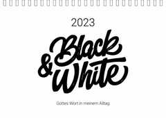Black and White 2023 - Aufstellkalender