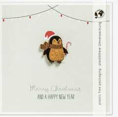 Faltkarte "Merry Christmas" - Pinguin Faltkarte "Merry Christmas" - Pinguin