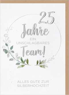 Faltkarte "Zur Silberhochzeit" Faltkarte "Zur Silberhochzeit"