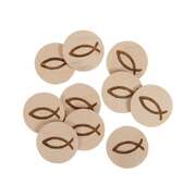 Einkaufswagenchip Holz "Fisch" - 10er Pack Einkaufswagenchip Holz "Fisch" - 10er Pack