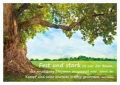 Fest und stark ist nur ein Baum... - Postkarte