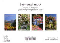 Postkartenserie Blumenschmuck, 12 Stück