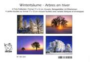 Faltkartenbox Winterbäume, 4 Stück Faltkartenbox Winterbäume, 4 Stück