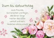 R. Engeln - Zum 80. Geburtstag - Faltkarte Zum 80. Geburtstag - Faltkarte