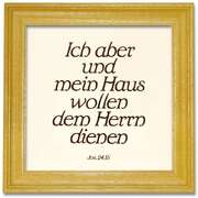 Keramikfliese "Ich aber und ..." - Holzrahmen Kiefer Keramikfliese "Ich aber und ..." - Holzrahmen Kiefer