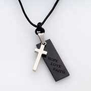 Anhänger "Hope Love Faith" - Kreuz Anhänger "Hope Love Faith" - Kreuz