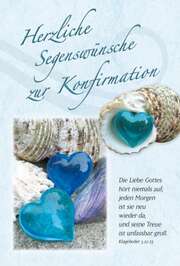Faltkarte: Herzliche Segenswünsche zur Konfirmation - Konfirmation Faltkarte: Herzliche Segenswünsche zur Konfirmation - Konfirmation