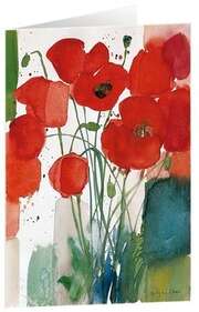 Andreas Felger - Kunstkarten "Mohnblumen 2" 5 Stk. Kunstkarten "Mohnblumen 2" 5 Stk.