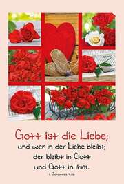 Faltkarte: Gott ist die Liebe - Hochzeit Faltkarte: Gott ist die Liebe - Hochzeit