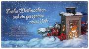 Schoko-Grüße "Frohe Weihnachten und ein gesegnetes neues Jahr"