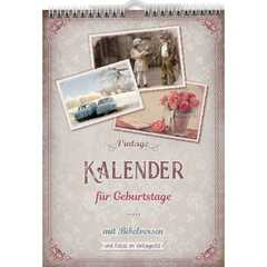 Geburtstagskalender Vintage - immerwährend Geburtstagskalender Vintage - immerwährend
