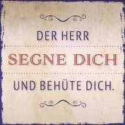 Metallschild - Der Herr segne dich Metallschild - Der Herr segne dich
