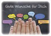 Postkarten: Gute Wünsche für Dich, 4 Stück Postkarten: Gute Wünsche für Dich, 4 Stück
