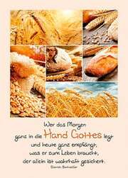 Dietrich Bonhoeffer - Postkarten: Wer das Morgen ganz in die Hand Gottes legt, 4 Stück Postkarten: Wer das Morgen ganz in die Hand Gottes legt, 4 Stück