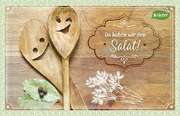 Kräuter-Dip-Postkarte - Da haben wir den Salat Kräuter-Dip-Postkarte - Da haben wir den Salat