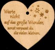 Holzherz - Warte nicht auf das große Wunder Holzherz - Warte nicht auf das große Wunder